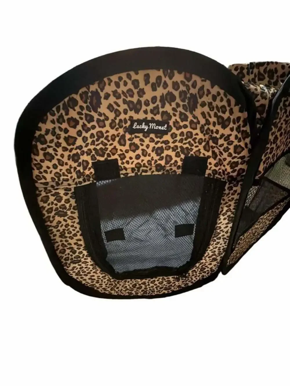 Lucky Monet Portable Pet Playpen Foldable Exercise Tent Pop Up Kennel Leopard
